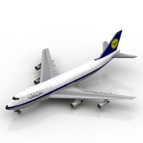 Free Airplane B L N113 3D model for 3ds Max Library Download